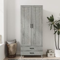 کمد لباس دو درب و دو کشو سایز 180*75*46 کد 9004 24 کمد لباس دو درب و دو کشو سایز 180*75*46 کد 9004