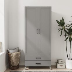 کمد لباس دو درب و دو کشو سایز 180*75*46 کد 9004 40 کمد لباس دو درب و دو کشو سایز 180*75*46 کد 9004