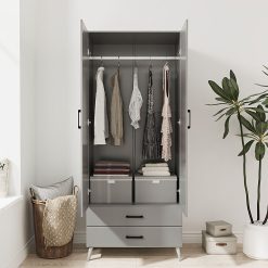 کمد لباس دو درب و دو کشو سایز 180*75*46 کد 9004 39 کمد لباس دو درب و دو کشو سایز 180*75*46 کد 9004