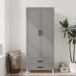 کمد لباس دو درب و دو کشو سایز 180*75*46 کد 9004 29 کمد لباس دو درب و دو کشو سایز 180*75*46 کد 9004