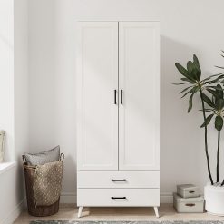 کمد لباس دو درب و دو کشو سایز 180*75*46 کد 9004 37 کمد لباس دو درب و دو کشو سایز 180*75*46 کد 9004