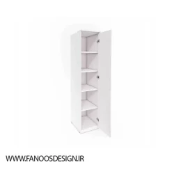 کمد لباس درب لولایی 1 درب آینه ای سایز 217*45*63 کد 1185