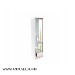 کمد لباس درب لولایی 1 درب آینه ای سایز 217*45*63 کد 1185