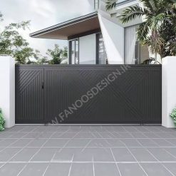 سبد خرید 1 درب حیاط ریلی کد 40012