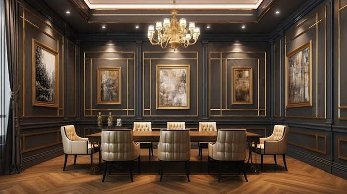 طراحی و اجرای دکوراسیون اتاق کنفرانس 37 Classic style decoration of the conference room