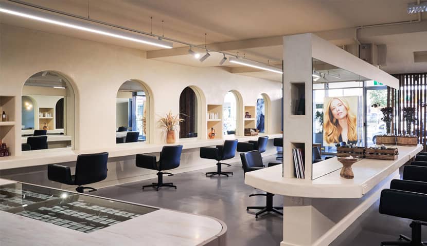 طراحی و اجرای دکوراسیون آرایشگاه 5 Design and execution of barber shop decoration