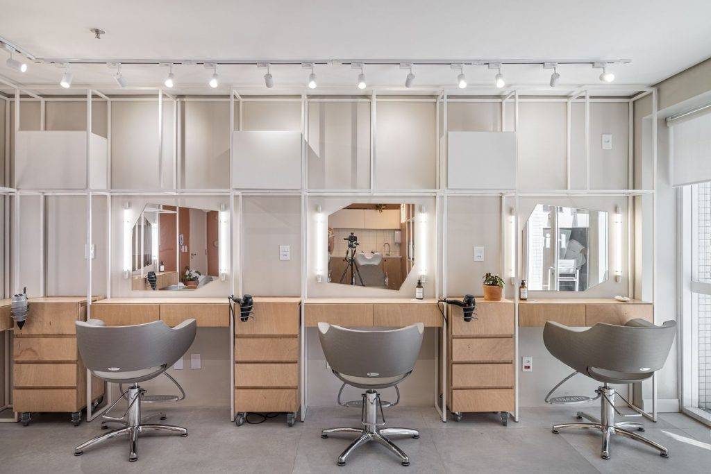 طراحی و اجرای دکوراسیون آرایشگاه 40 Features in the decoration of women's hair salons