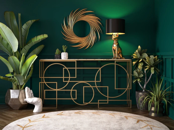 طراحی و اجرای دکوراسیون اتاق منشی 71 Flowers and plants in the art deco decoration of the secretary's room