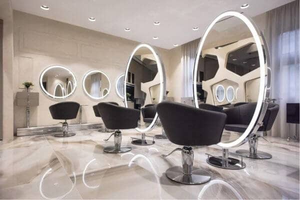 طراحی و اجرای دکوراسیون سالن آرایشی 44 Furniture in the Scandinavian decoration of the beauty salon