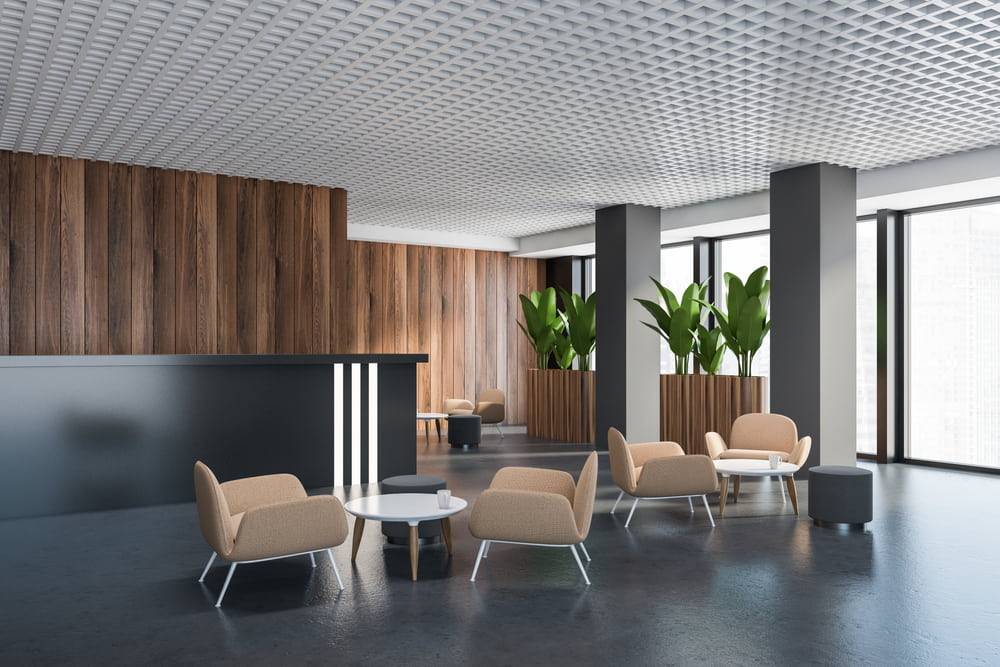 طراحی و اجرای دکوراسیون اتاق انتظار 23 Furniture in the modern decoration of the waiting room