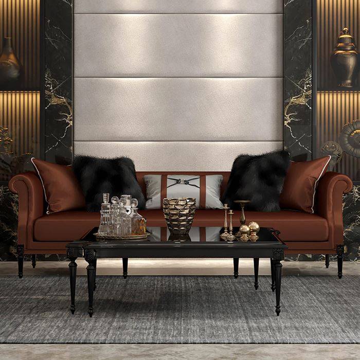 طراحی و اجرای دکوراسیون اتاق انتظار 47 Furniture in the neoclassical decoration of the waiting room