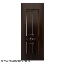 سبد خرید 5 درب ملامینه مدل دوقاب کلاسیک گردویی تیره