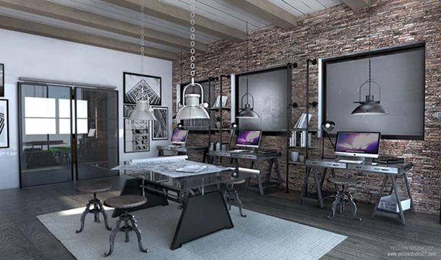 طراحی و اجرای دکوراسیون اتاق منشی 62 Industrial style decoration of the secretary's room
