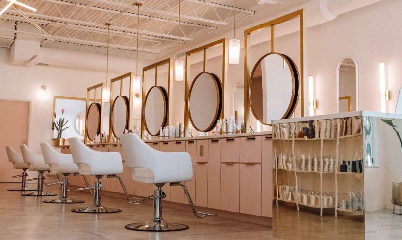 طراحی و اجرای دکوراسیون آرایشگاه 12 Modern style decoration of the barber shop