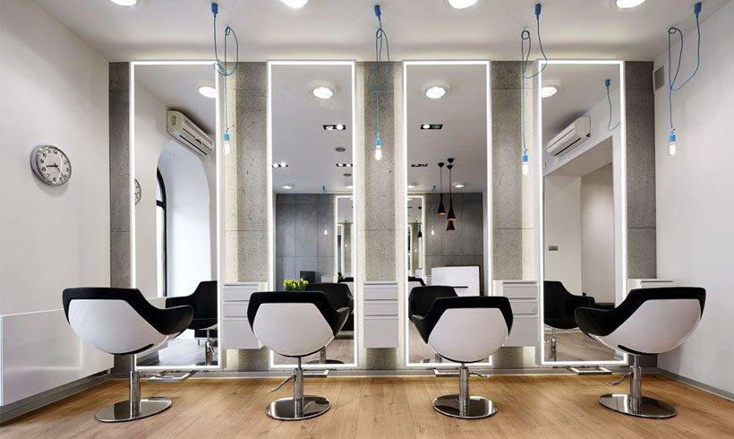 طراحی و اجرای دکوراسیون سالن آرایشی 12 Modern style decoration of the beauty salon
