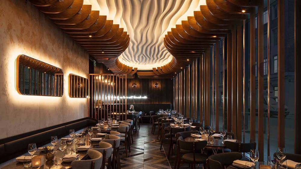 طراحی و اجرای دکوراسیون کافی شاپ 35 Neoclassical coffee shop decoration