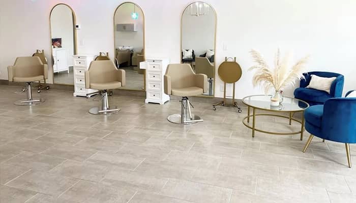 طراحی و اجرای دکوراسیون آرایشگاه 32 Rustic style decoration of women's beauty salon