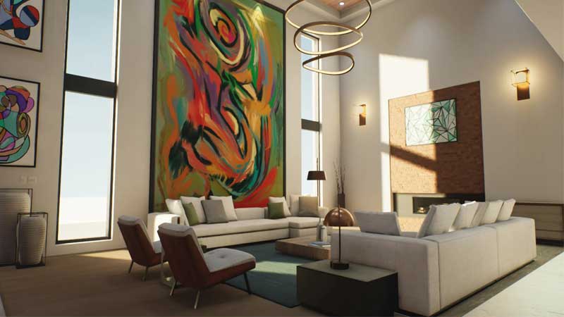 طراحی و اجرای دکوراسیون اتاق انتظار 61 The five senses in the decoration of the waiting room