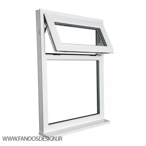 پنجره UPVC دوجداره سایه بانی متر مربع