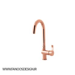 شیر ظرفشویی باستان مدل آنجلا 4 رز گلد | فانوس دیزاین تولید کننده انواع درب اتاق ، ضد سرقت، درب ورودی و ضد آل