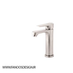 شیر روشویی باستان مدل سانا 9 روشویی کروم مات | فانوس دیزاین تولید کننده انواع درب اتاق ، ضد سرقت، درب ورودی و ضد آل