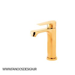 شیر روشویی باستان مدل سانا 8 روشویی گلد | فانوس دیزاین تولید کننده انواع درب اتاق ، ضد سرقت، درب ورودی و ضد آل