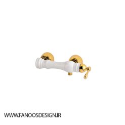 شیر توالت باستان مدل آروس 6 شیر توالت سفید طلایی 2 | فانوس دیزاین تولید کننده انواع درب اتاق ، ضد سرقت، درب ورودی و ضد آل