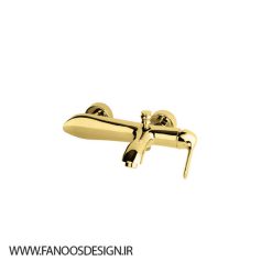 شیر حمام باستان مدل الیزا 3 شیر حمام طلا براق | فانوس دیزاین تولید کننده انواع درب اتاق ، ضد سرقت، درب ورودی و ضد آل