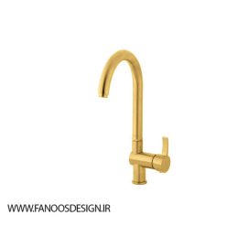 شیر ظرفشویی باستان مدل آنجلا 5 طلا مات 1 | فانوس دیزاین تولید کننده انواع درب اتاق ، ضد سرقت، درب ورودی و ضد آل