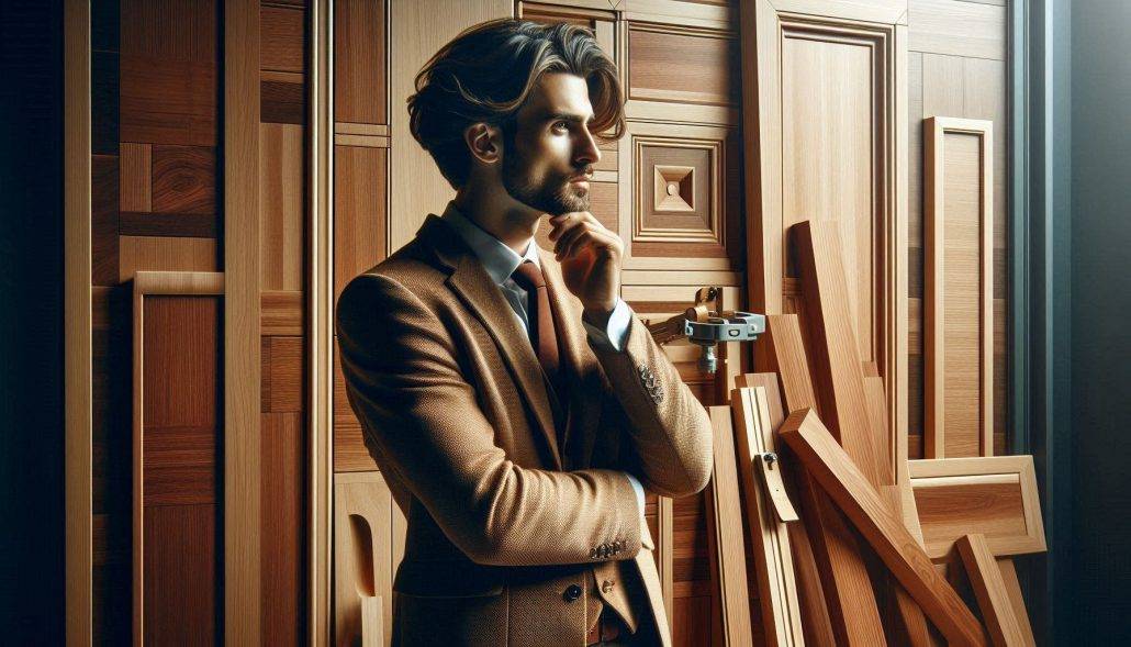 روکش درب طرح چوب گزینه ای مقرون به صرفه برای دگرگونی ظاهر درب ها 1 روکش درب طرح چوب گزینه ای مقرون به صرفه برای دگرگونی ظاهر درب ها