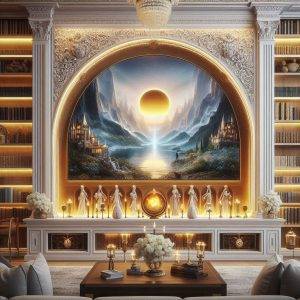 تی وی وال کتابخانه دار، زیبایی و کارایی در یک نگاه