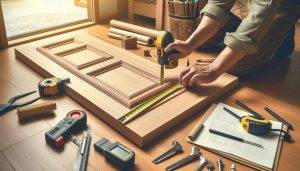 مراحل گام به گام برای تعویض روکش درب چوبی