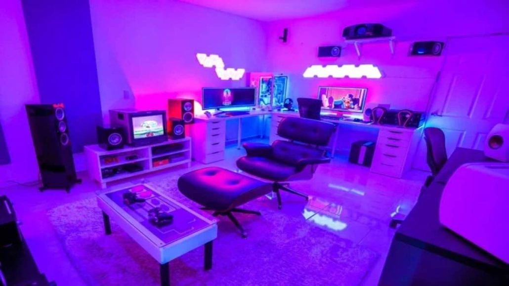 طراحی و اجرای دکوراسیون اتاق گیمینگ 24 Art deco decoration of the gaming room