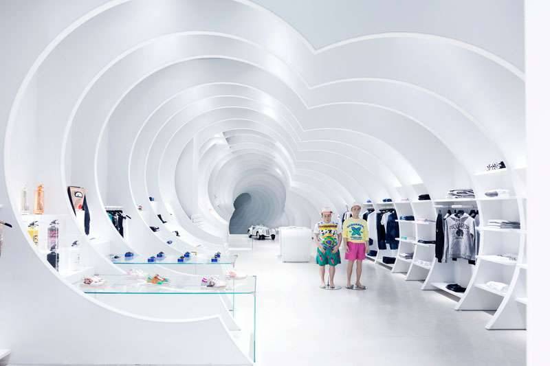 طراحی و اجرای دکوراسیون فروشگاه لباس بچه گانه 34 Art deco style design of children's clothing store