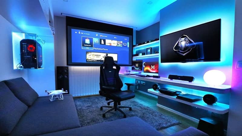 طراحی و اجرای دکوراسیون اتاق گیمینگ 12 Classic style decor of the gaming room