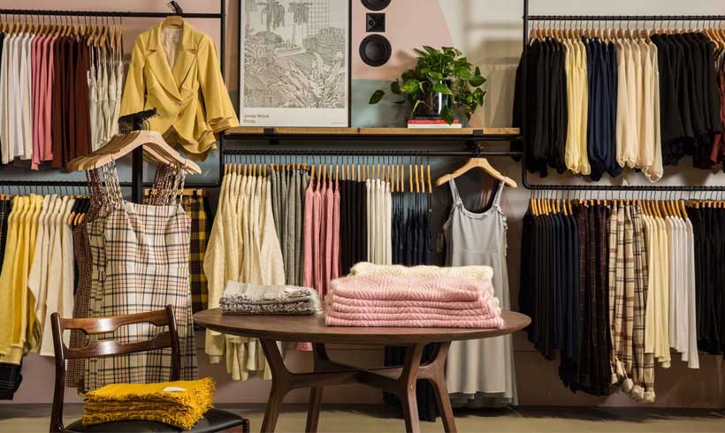 طراحی و اجرای دکوراسیون لباس فروشی 57 Closet in the Scandinavian decoration of the clothing store