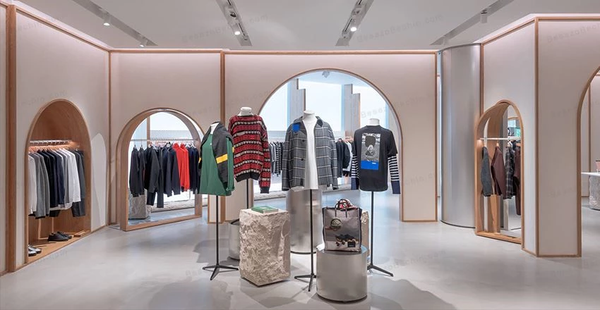 طراحی و اجرای دکوراسیون لباس فروشی 45 Closet in the modern decoration of the clothing store
