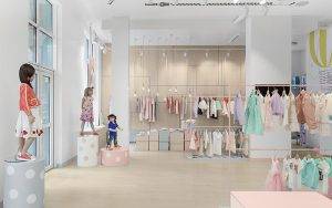 Design and implementation of children's clothing store decoration