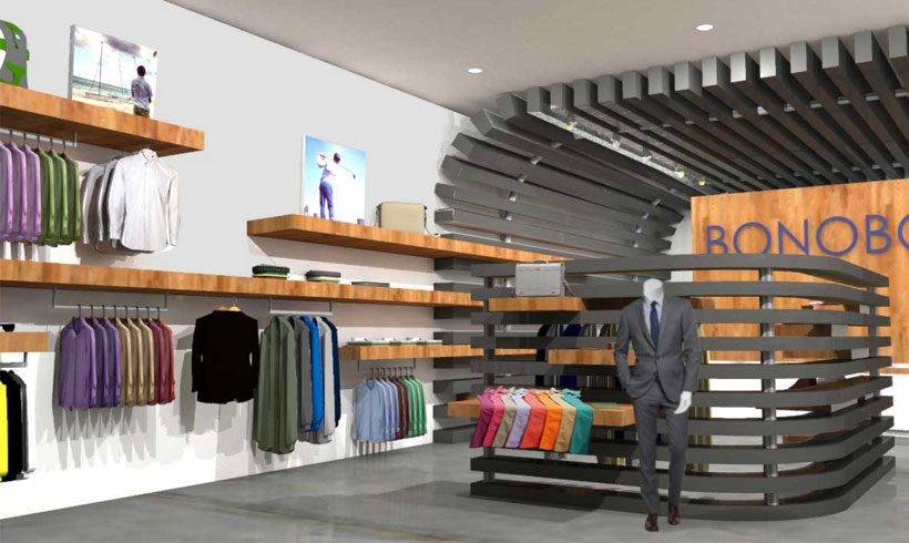 طراحی و اجرای دکوراسیون بوتیک مردانه 8 Design and implementation of men's boutique decoration