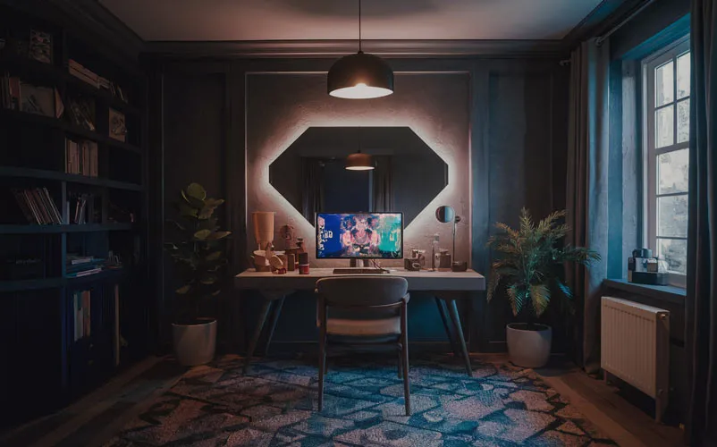 طراحی و اجرای دکوراسیون اتاق گیمینگ 27 Facilities in the decoration of the gaming room