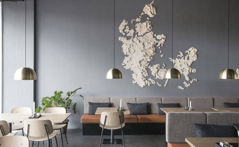 طراحی و اجرای دکوراسیون فست فود 35 Fast food art deco decor