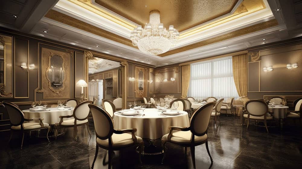 طراحی و اجرای دکوراسیون فست فود 22 Fast food classic style decoration