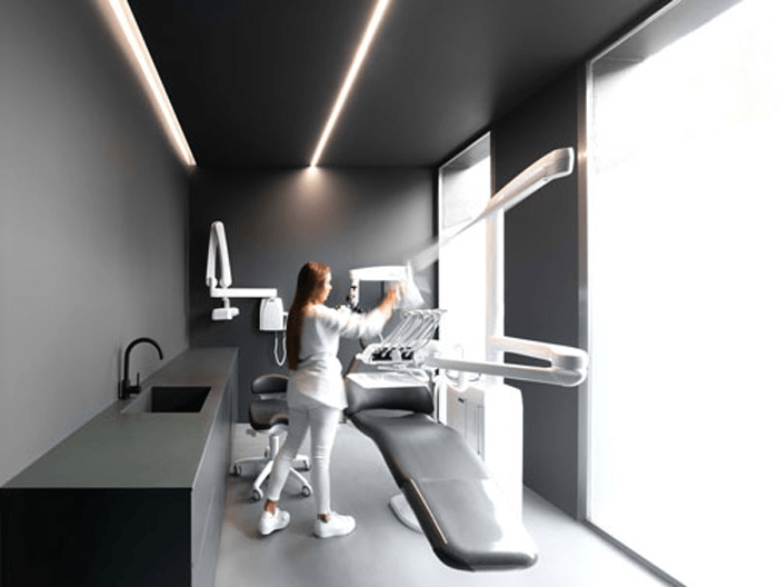 طراحی و اجرای دکوراسیون درمانگاه 18 Industrial style decoration of the clinic
