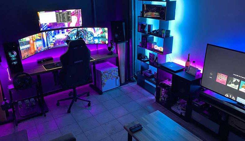طراحی و اجرای دکوراسیون اتاق گیمینگ 17 Industrial style decoration of the gaming room
