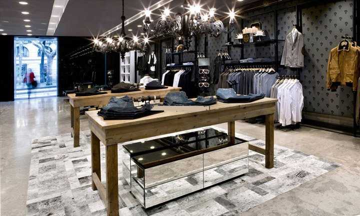 طراحی و اجرای دکوراسیون بوتیک مردانه 19 Men's boutique industrial decor