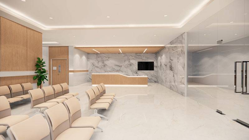 طراحی و اجرای دکوراسیون درمانگاه 13 Modern decor of the clinic