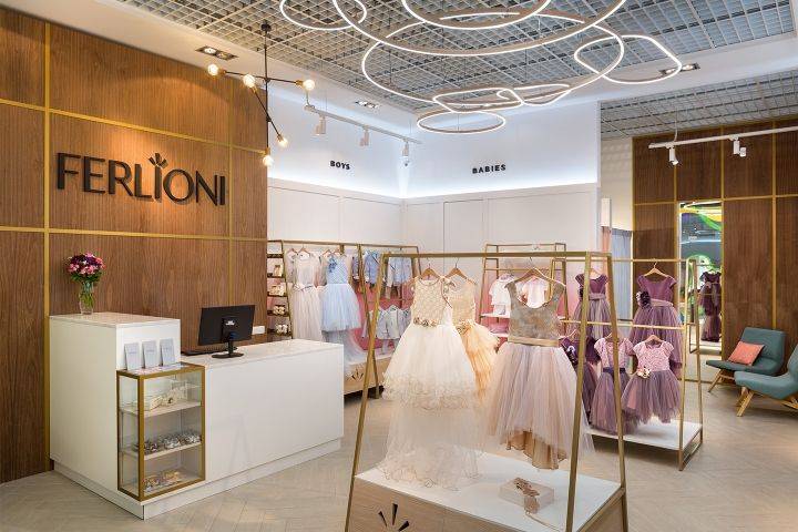 طراحی و اجرای دکوراسیون فروشگاه لباس بچه گانه 20 Modern style decoration of children's clothing store