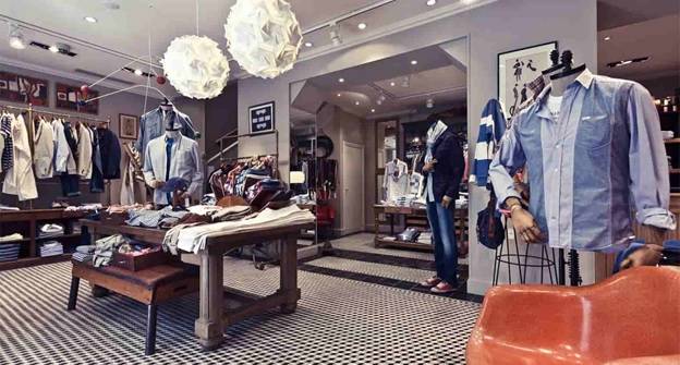 طراحی و اجرای دکوراسیون بوتیک مردانه 17 Neoclassic men's boutique decoration showcase