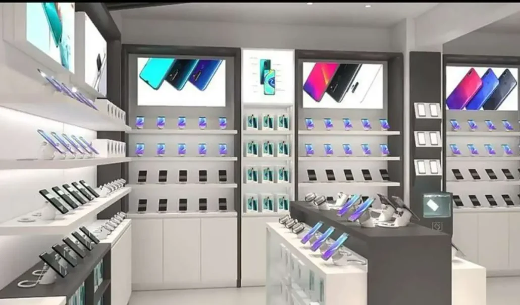 طراحی و اجرای دکوراسیون موبایل فروشی 16 Neoclassical decoration of mobile phone shop