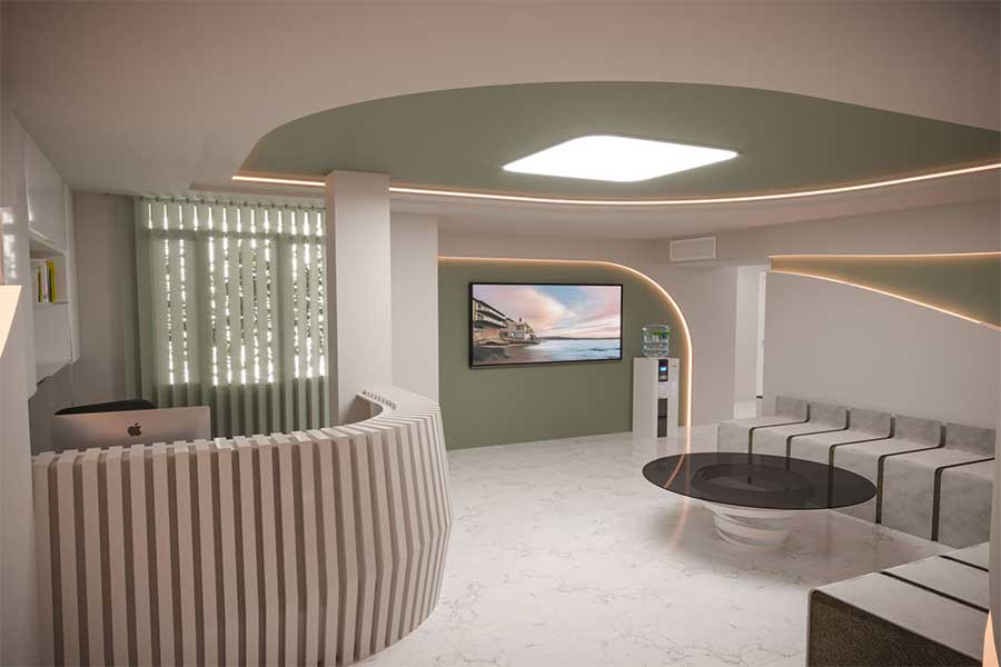 طراحی و اجرای دکوراسیون مطب 27 Office rustic style decoration